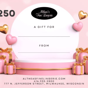 lingerie gift certificate