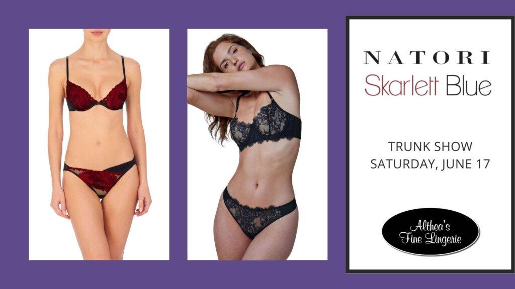 natori bra, skarlett blue bra, lingerie trunk show